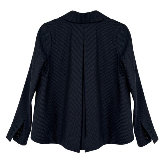 THE GREAT. The Swing Blazer in Navy Stripe 0|XS - Picture 2 of 13